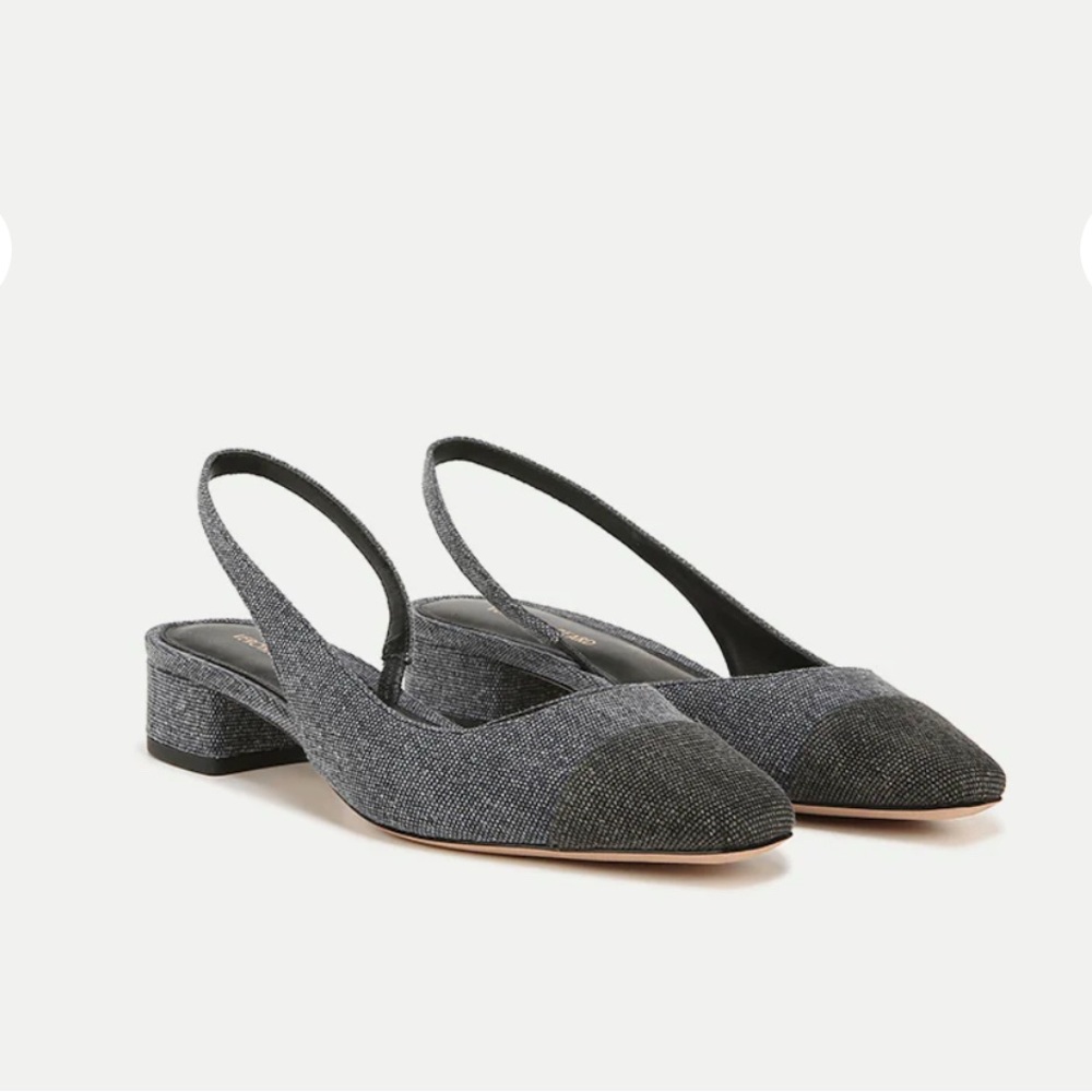 Veronica Beard Cecile sling back  Mules with Block Heel